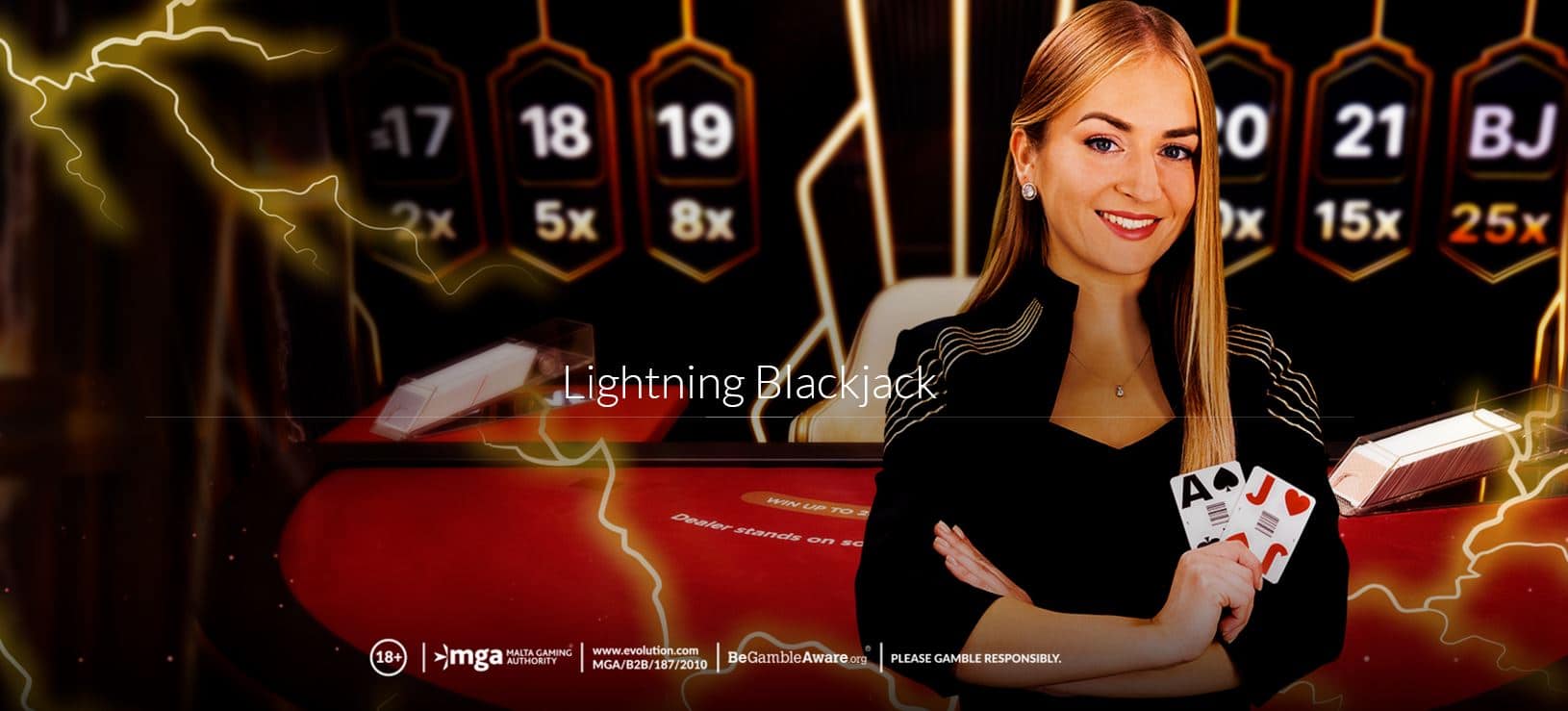 Lightning Blackjack Evolution Gaming